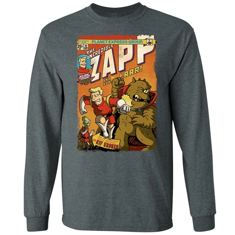 Long Sleeve T-Shirt - YUZULA7R - Dark Heather - 15