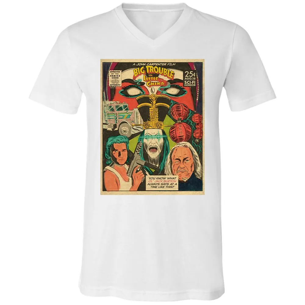 Unisex V-Neck T-Shirt - XYU8TWD1 - White - 5