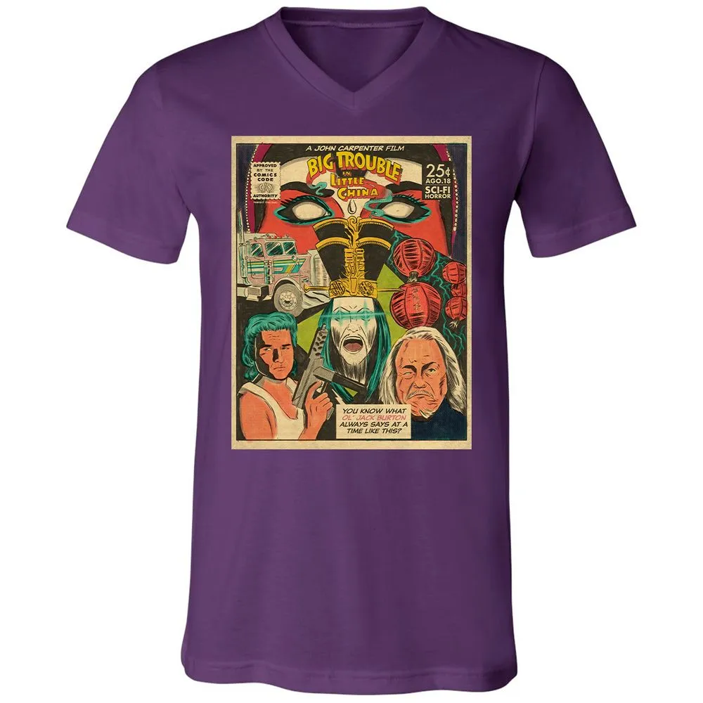 Unisex V-Neck T-Shirt - XYU8TWD1 - Team Purple - 9