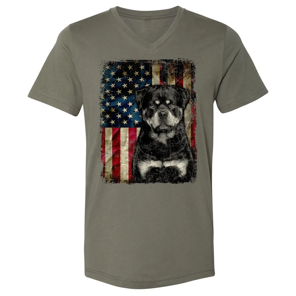 Unisex V-Neck T-Shirt - AXD486L6 - Military Green - 10