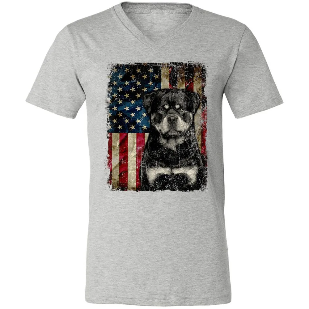 Unisex V-Neck T-Shirt - AXD486L6 - Athletic Heather - 7
