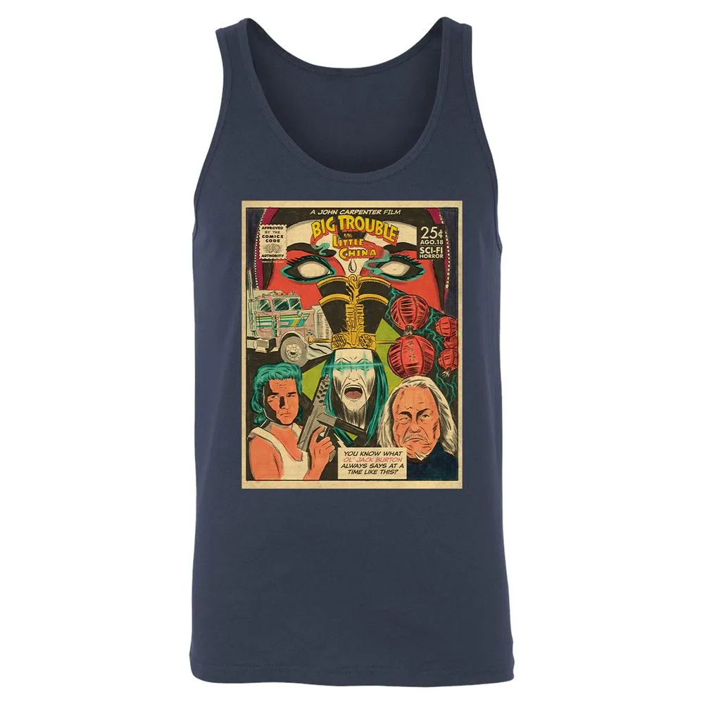 Unisex Jersey Tank - 9DB7TQLW - Navy - 2