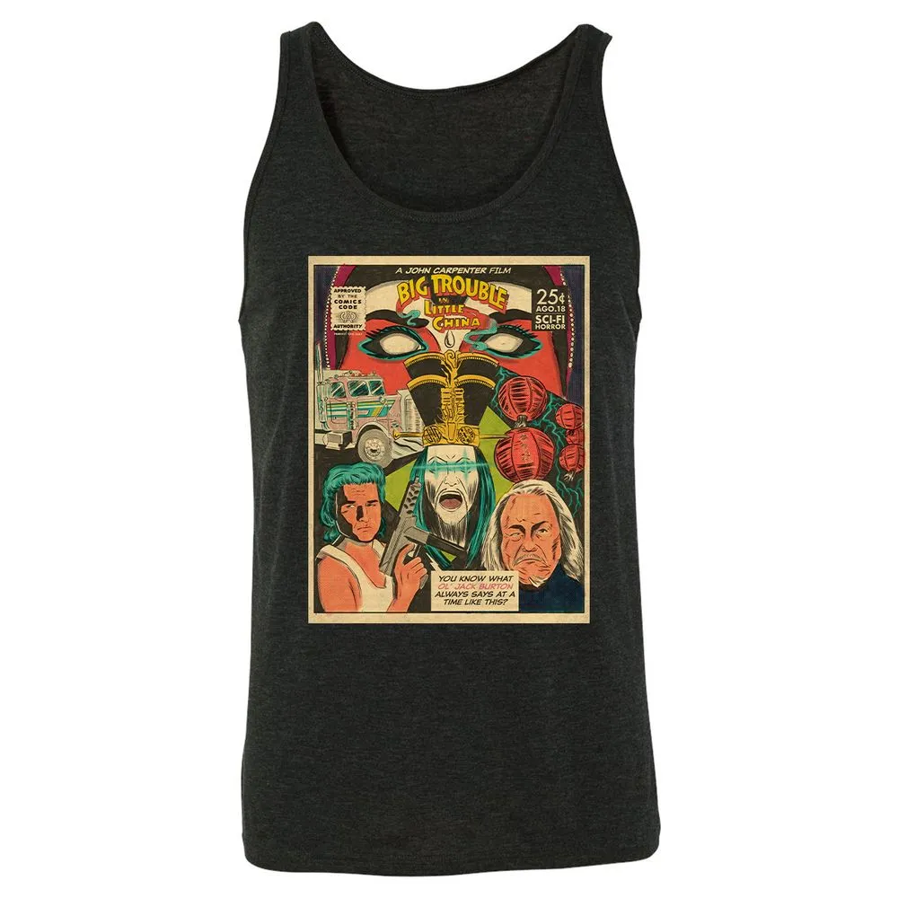 Unisex Jersey Tank - 9DB7TQLW - Charcoal Black Triblend - 5