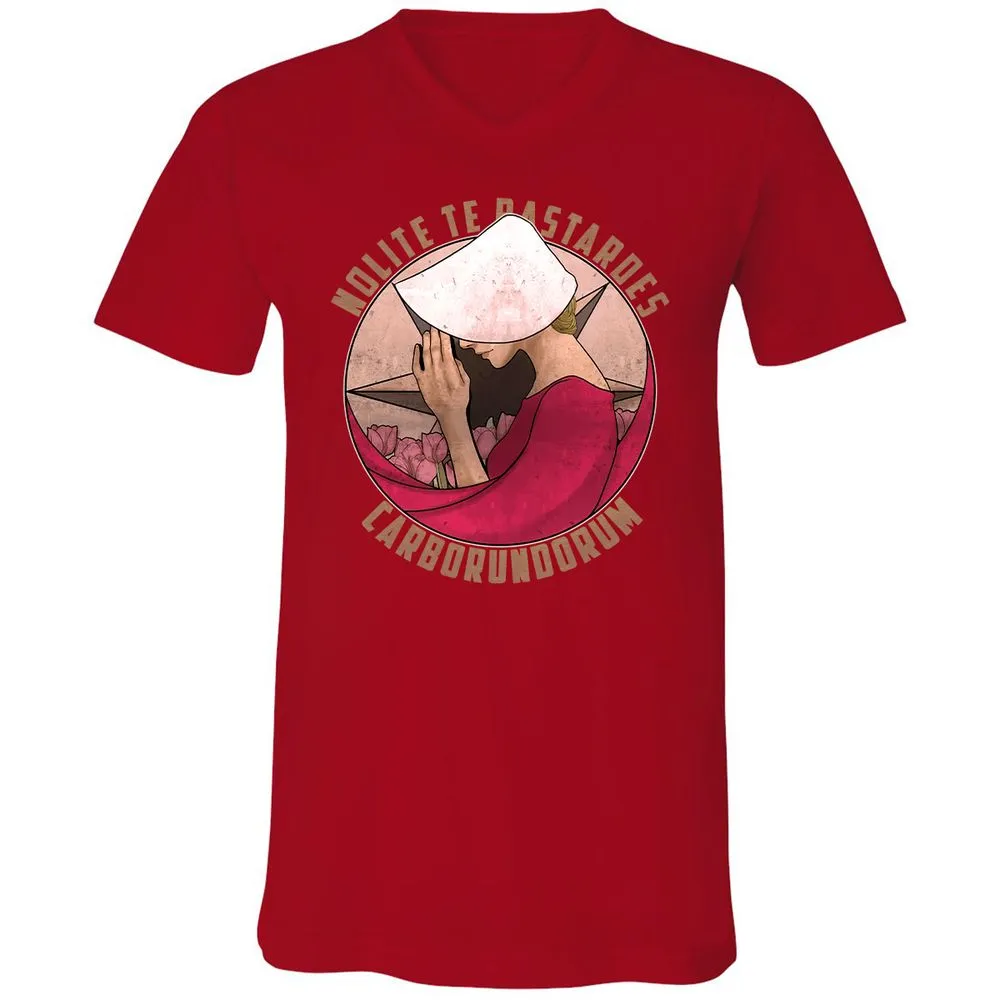 Unisex V-Neck T-Shirt - 3ZPS6SK8 - Red - 3