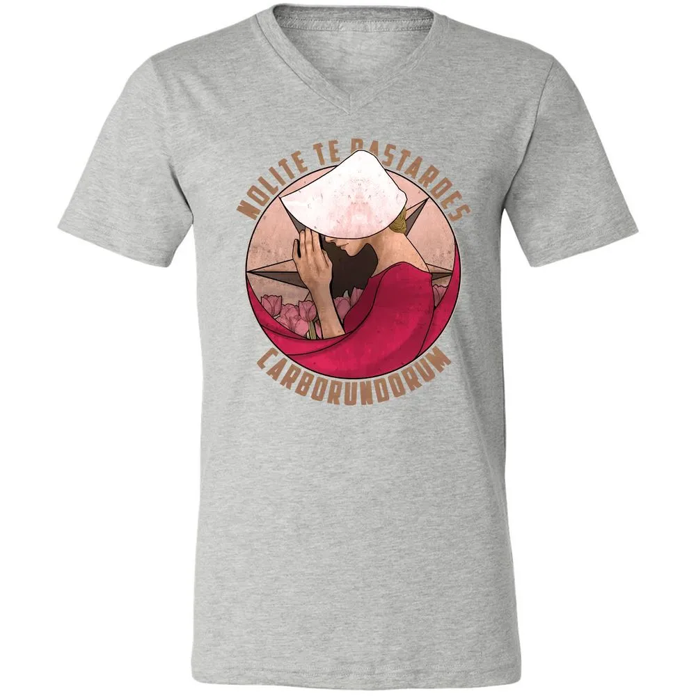 Unisex V-Neck T-Shirt - 3ZPS6SK8 - Athletic Heather - 7