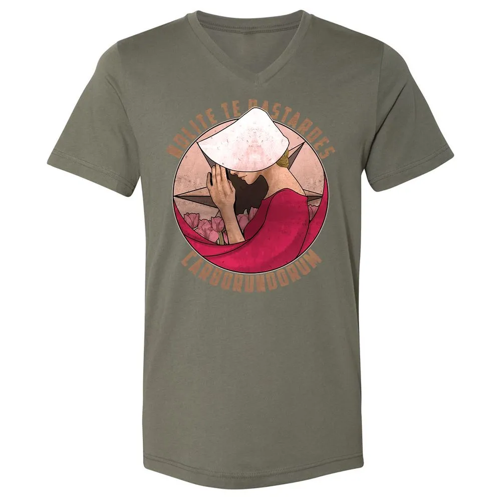 Unisex V-Neck T-Shirt - 3ZPS6SK8 - Military Green - 10