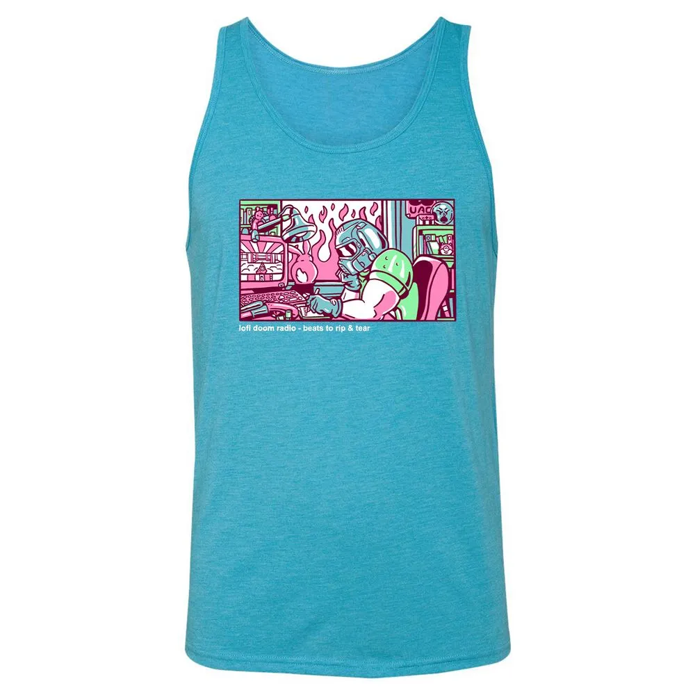 Unisex Jersey Tank - 5YGMF3RG - Aqua Triblend - 3