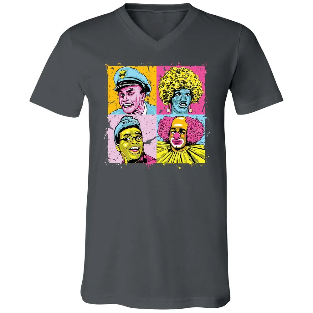 Unisex V-Neck T-Shirt - RRNSPXW5 - Asphalt - 12