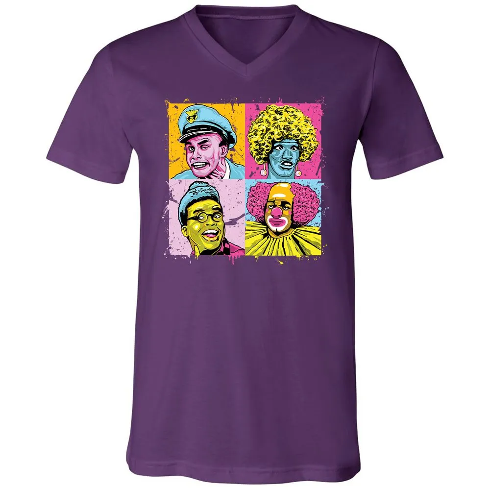 Unisex V-Neck T-Shirt - RRNSPXW5 - Team Purple - 9