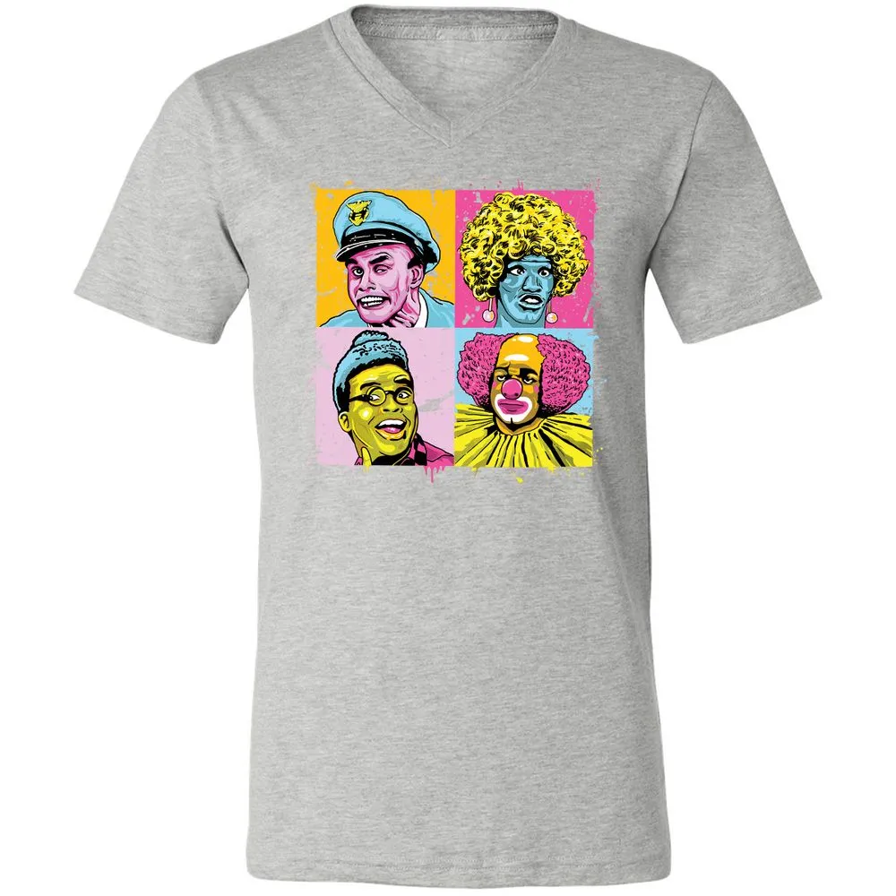 Unisex V-Neck T-Shirt - RRNSPXW5 - Athletic Heather - 7
