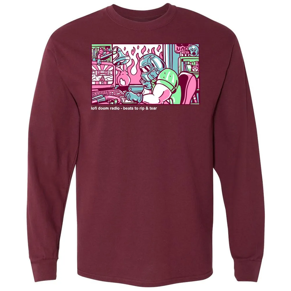 Long Sleeve T-Shirt - 1S1GKGJ8 - Maroon - 11