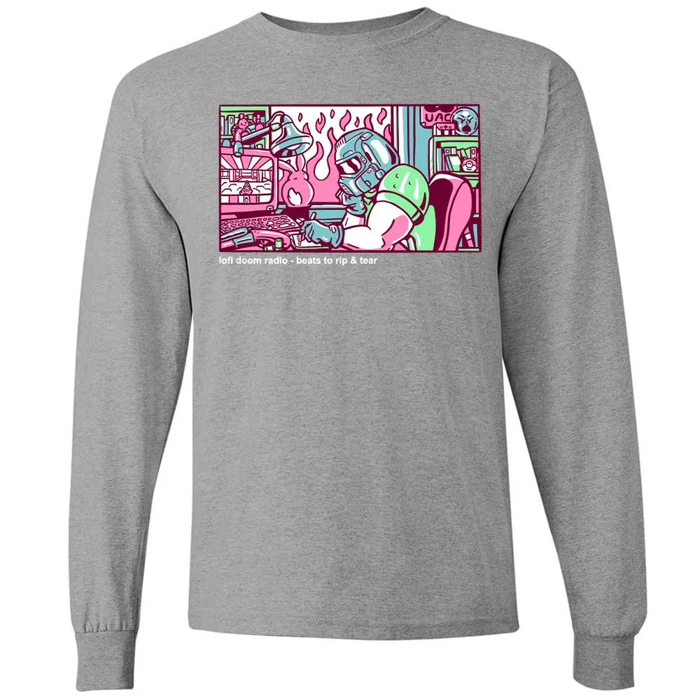 Long Sleeve T-Shirt - 1S1GKGJ8 - Graphite Heather - 6