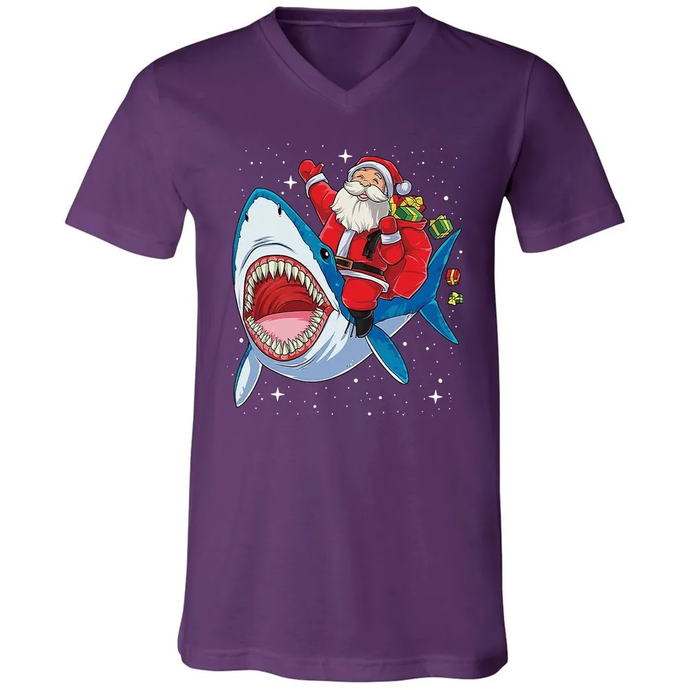 Unisex V-Neck T-Shirt - QE6P68LP - Team Purple - 9