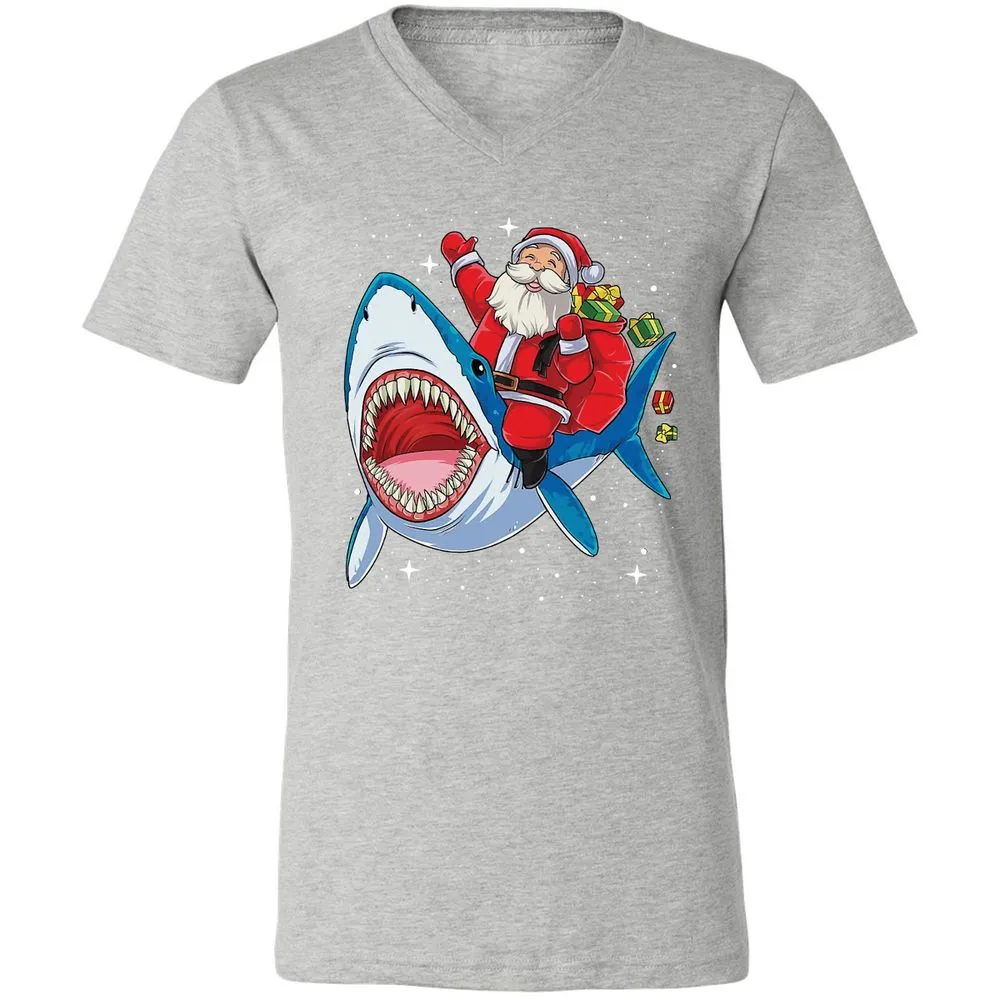Unisex V-Neck T-Shirt - QE6P68LP - Athletic Heather - 7