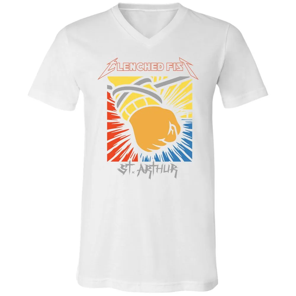 Unisex V-Neck T-Shirt - 697Y12L8 - White - 5