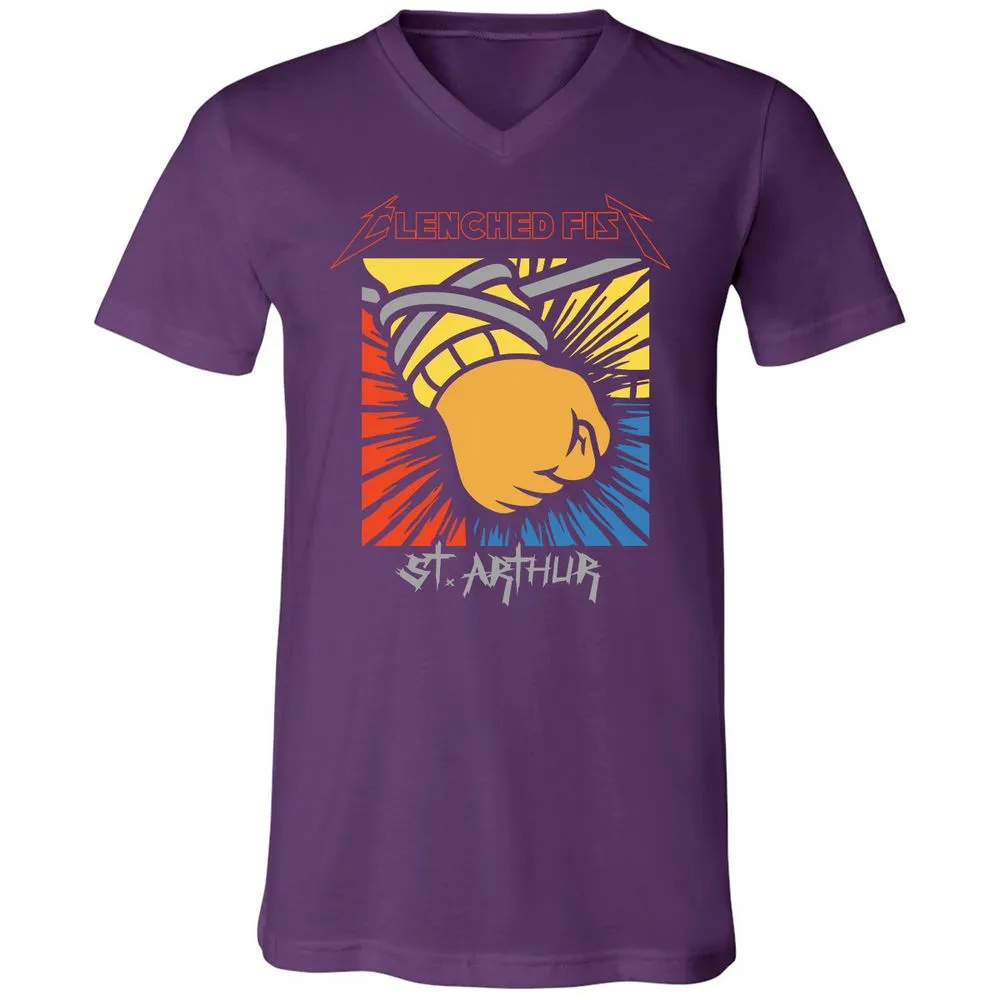 Unisex V-Neck T-Shirt - 697Y12L8 - Team Purple - 9