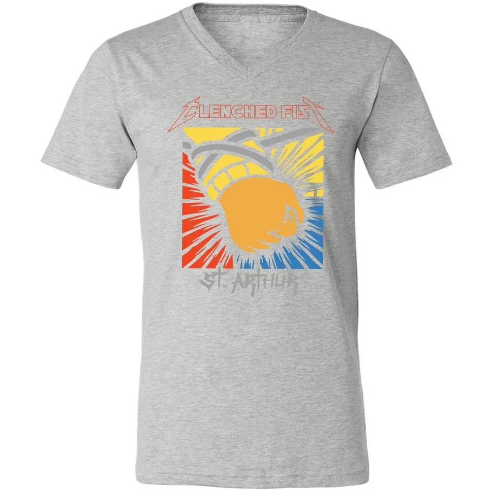 Unisex V-Neck T-Shirt - 697Y12L8 - Athletic Heather - 7