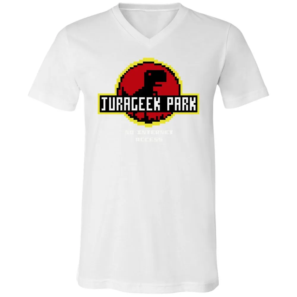 Unisex V-Neck T-Shirt - 4W82YVUN - White - 5