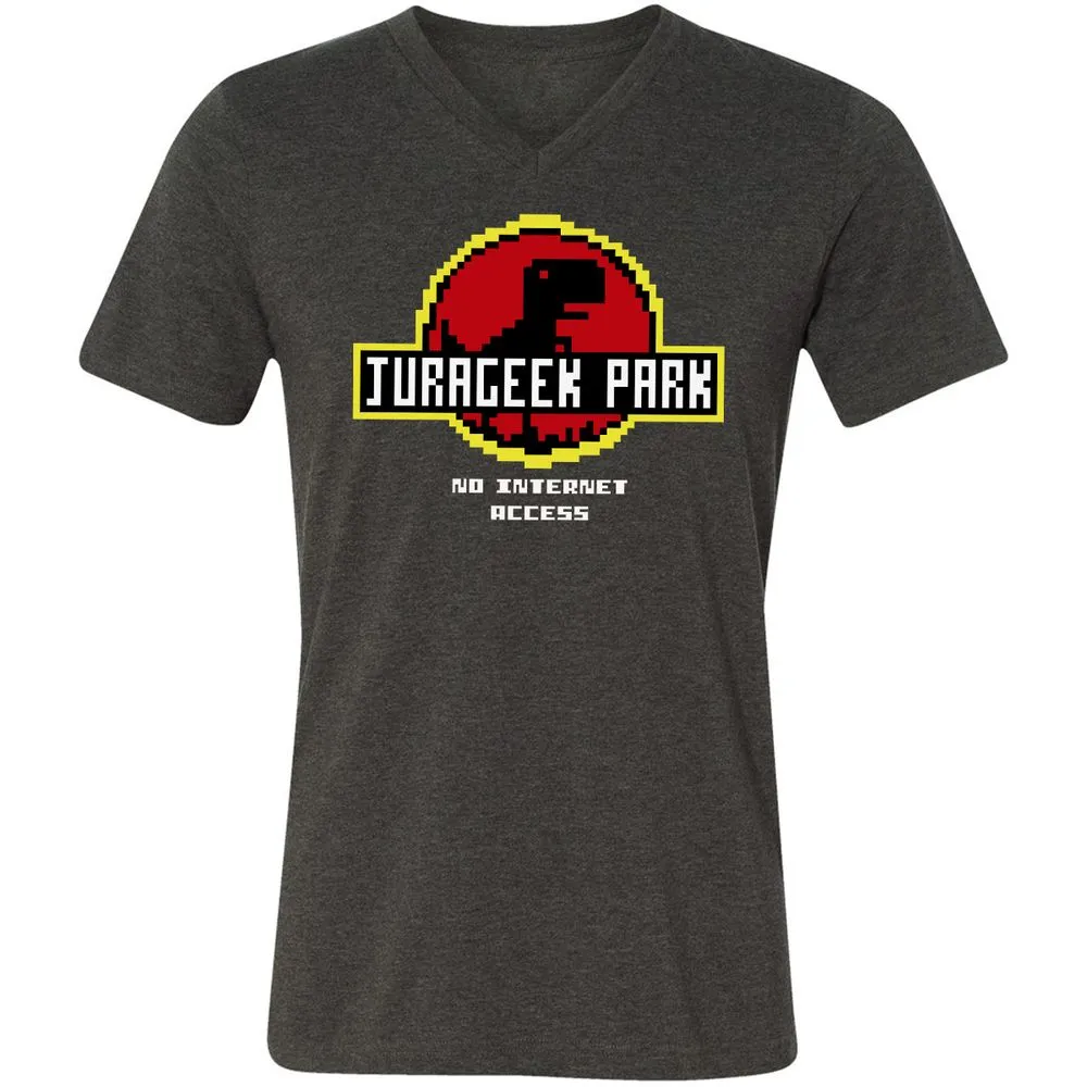 Unisex V-Neck T-Shirt - 4W82YVUN - Dark Grey Heather - 8