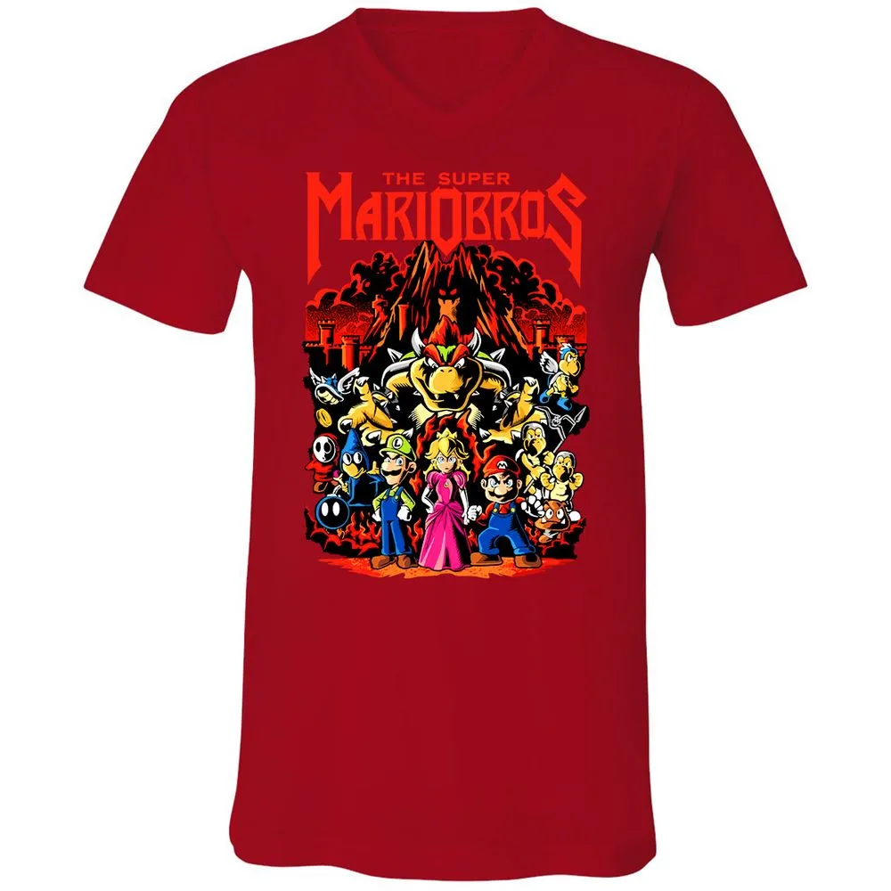 Unisex V-Neck T-Shirt - 6334TRUD - Red - 3