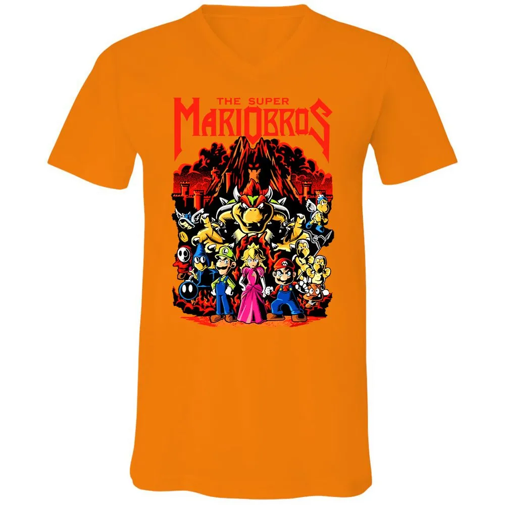 Unisex V-Neck T-Shirt - 6334TRUD - Orange - 11