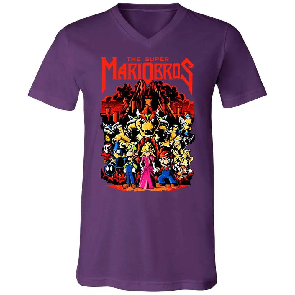 Unisex V-Neck T-Shirt - 6334TRUD - Team Purple - 9