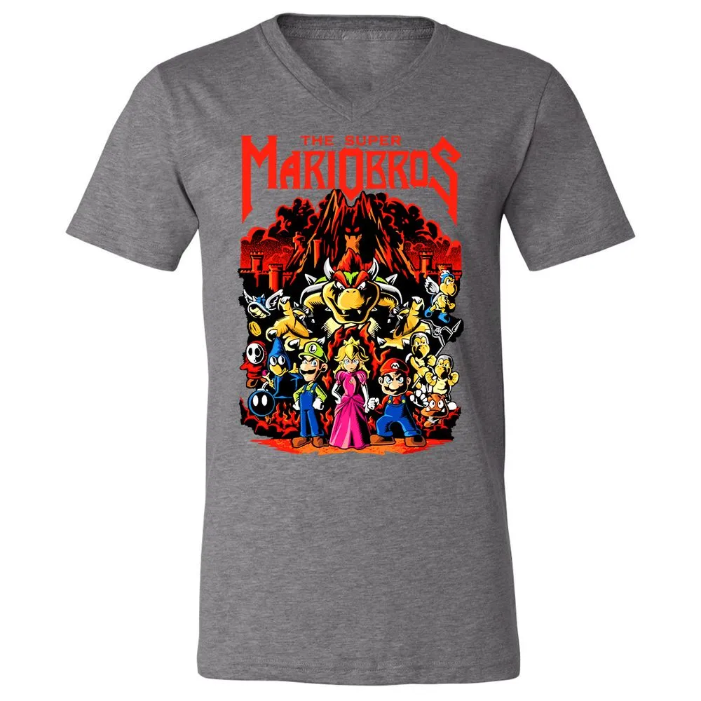 Unisex V-Neck T-Shirt - 6334TRUD - Deep Heather - 13