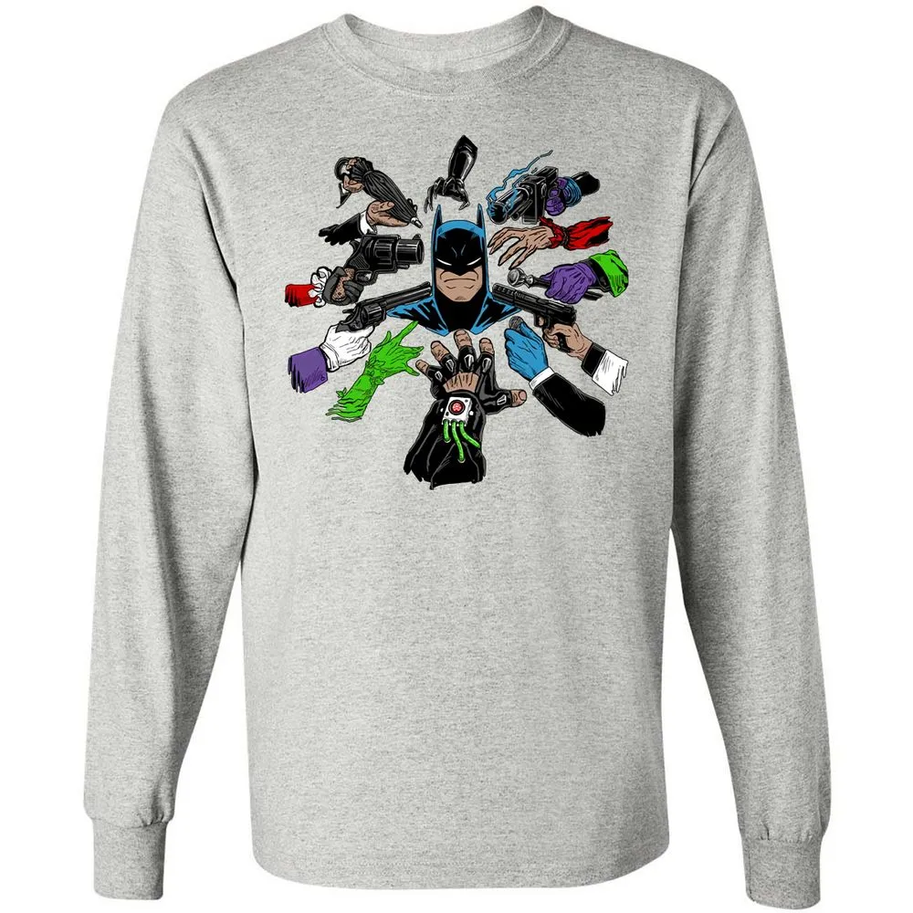 Long Sleeve T-Shirt - HQED41RW - Ash - 7