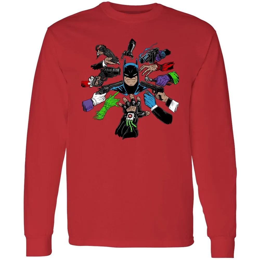 Long Sleeve T-Shirt - HQED41RW - Red - 14