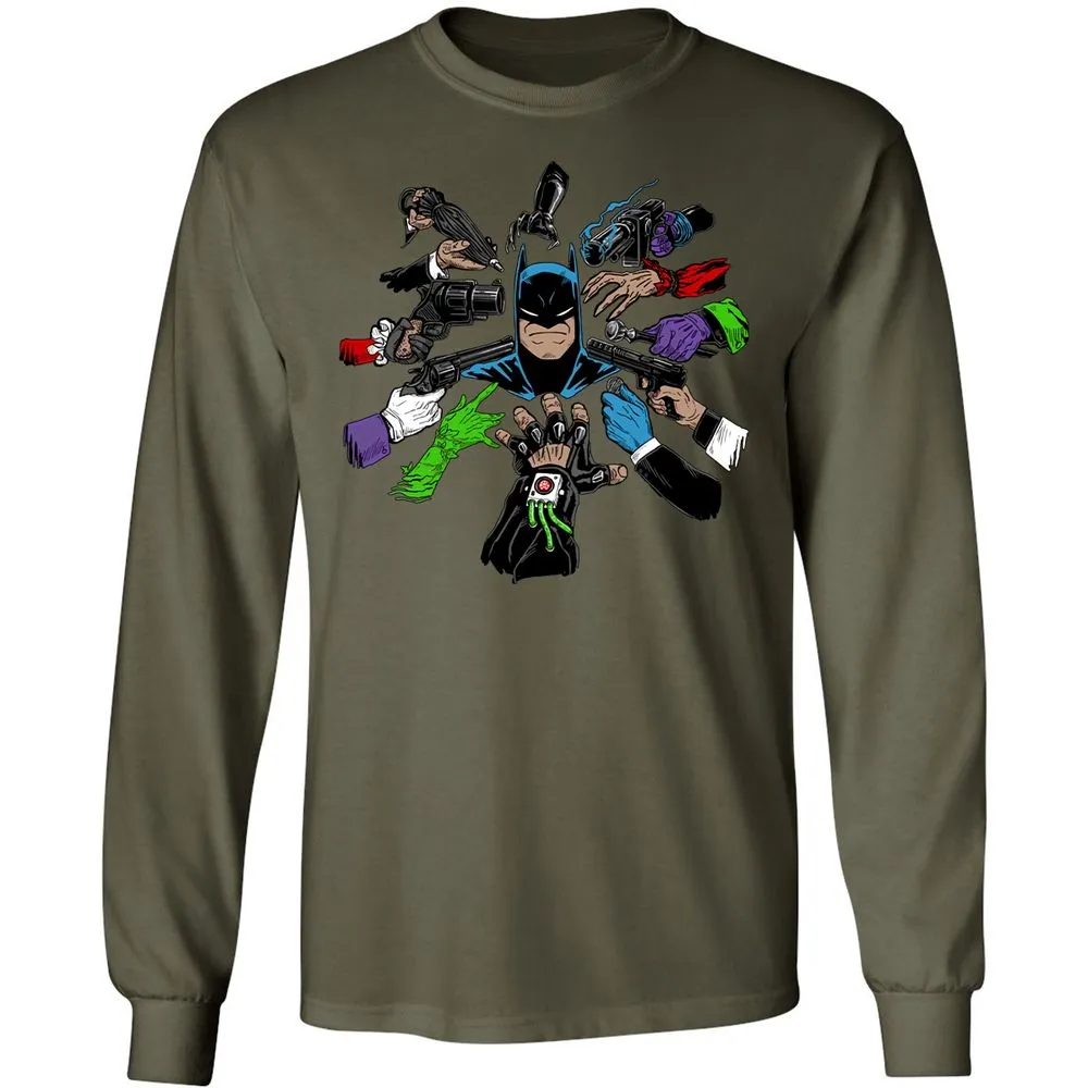 Long Sleeve T-Shirt - HQED41RW - Military Green - 16