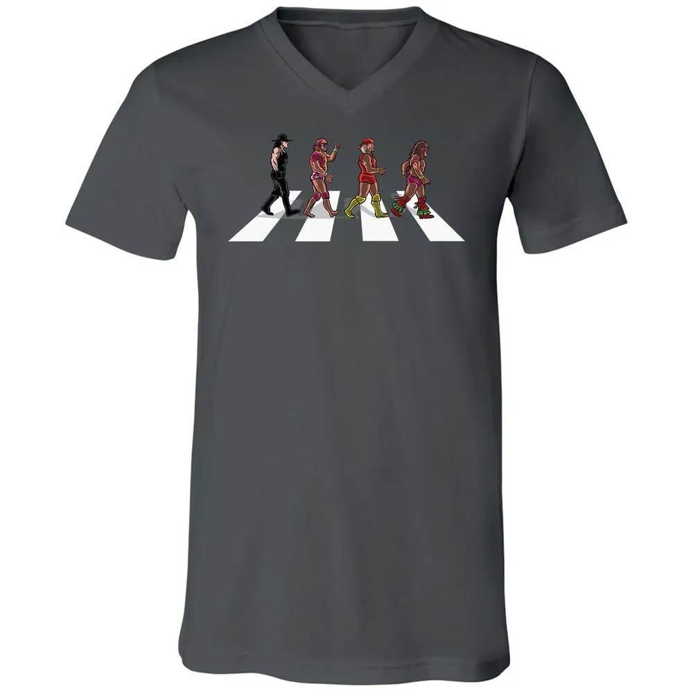 Unisex V-Neck T-Shirt - WER48311 - Asphalt - 12