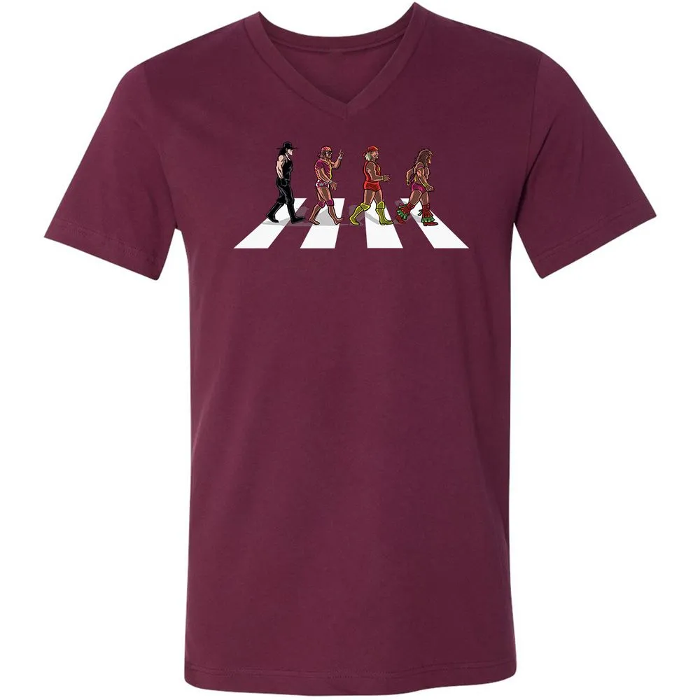 Unisex V-Neck T-Shirt - WER48311 - Maroon - 6