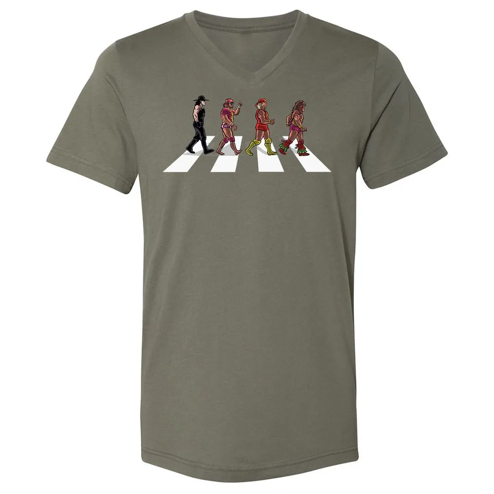 Unisex V-Neck T-Shirt - WER48311 - Military Green - 10