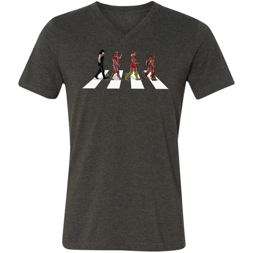 Unisex V-Neck T-Shirt - WER48311 - Dark Grey Heather - 8
