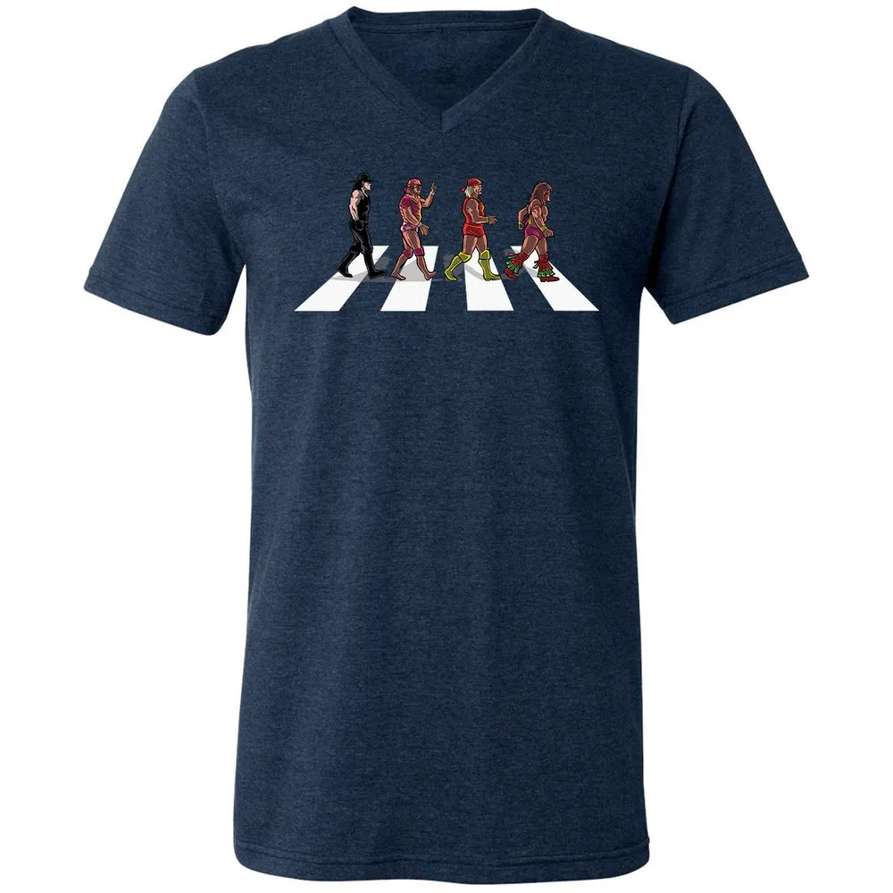 Unisex V-Neck T-Shirt - WER48311 - Heather Navy - 15