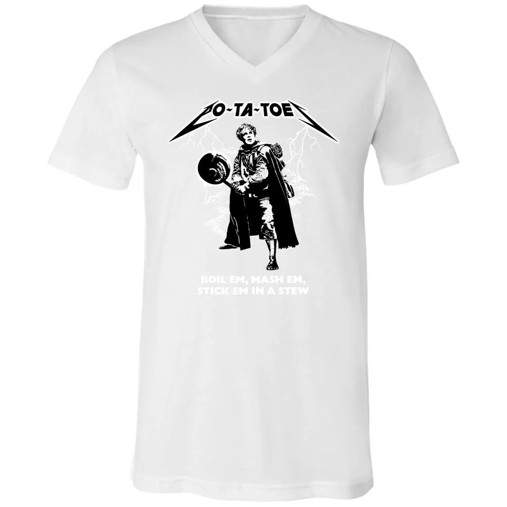 Unisex V-Neck T-Shirt - 92XCU967 - White - 5