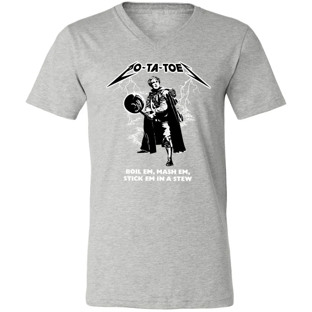 Unisex V-Neck T-Shirt - 92XCU967 - Athletic Heather - 7