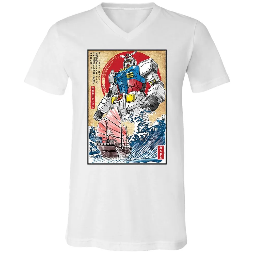 Unisex V-Neck T-Shirt - TCSQ2H63 - White - 5