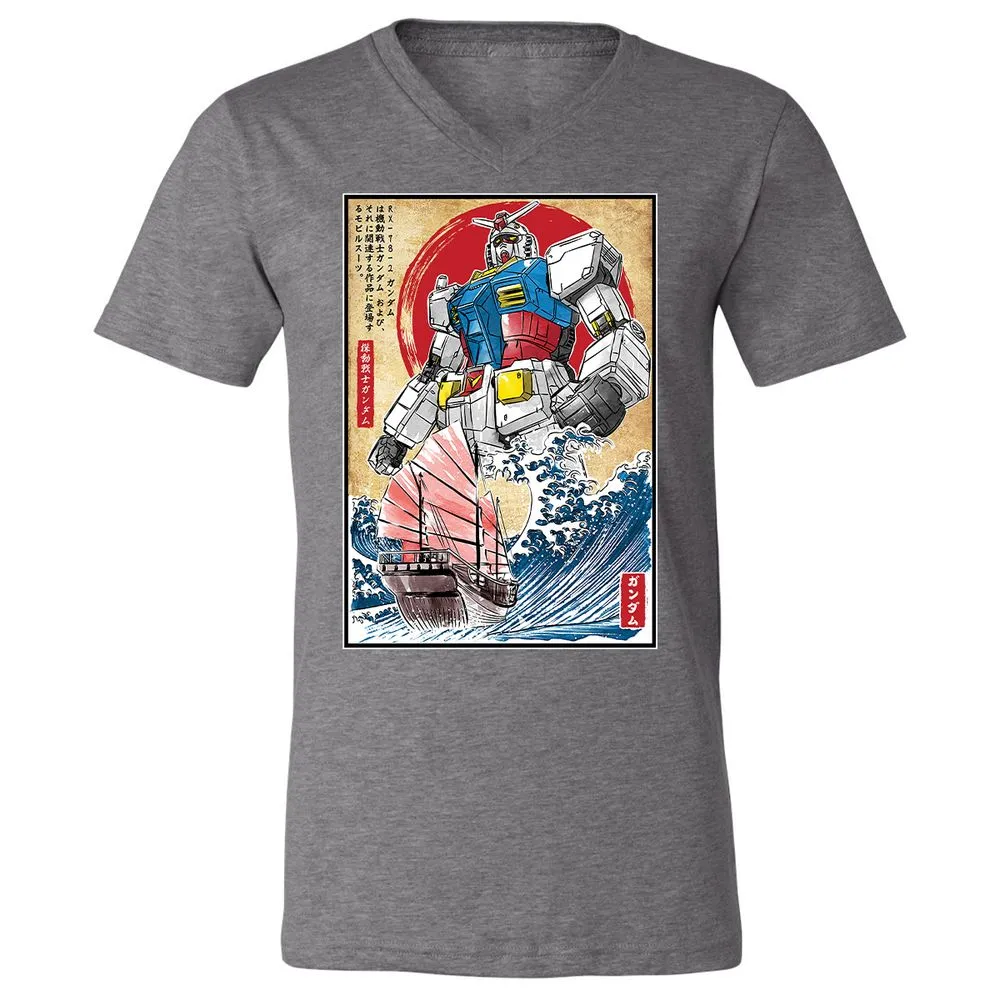 Unisex V-Neck T-Shirt - TCSQ2H63 - Deep Heather - 13