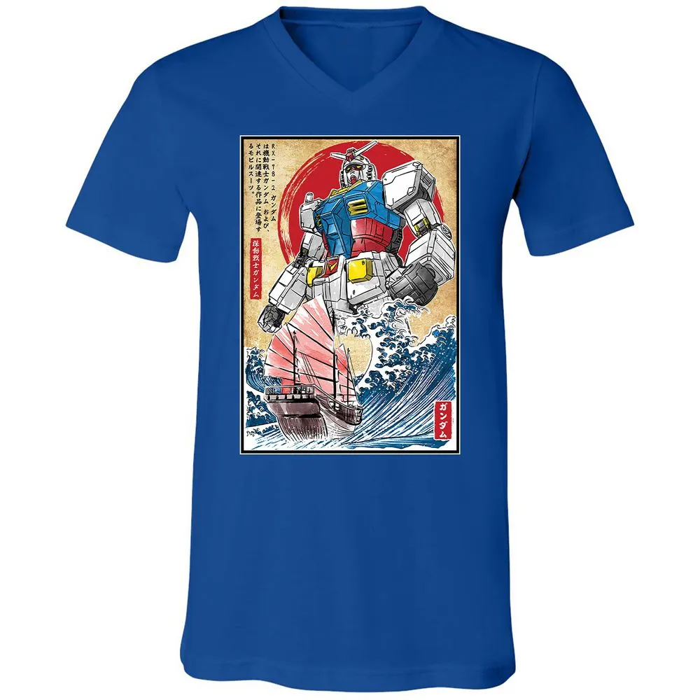 Unisex V-Neck T-Shirt - TCSQ2H63 - True Royal - 4