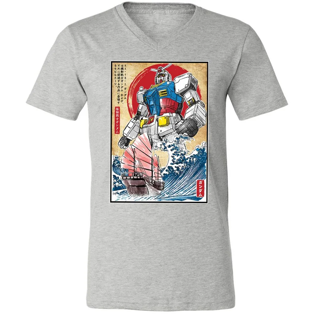 Unisex V-Neck T-Shirt - TCSQ2H63 - Athletic Heather - 7