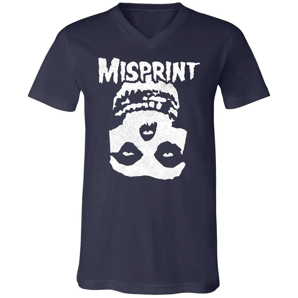 Unisex V-Neck T-Shirt - 7Y4CA8PA - Navy - 2