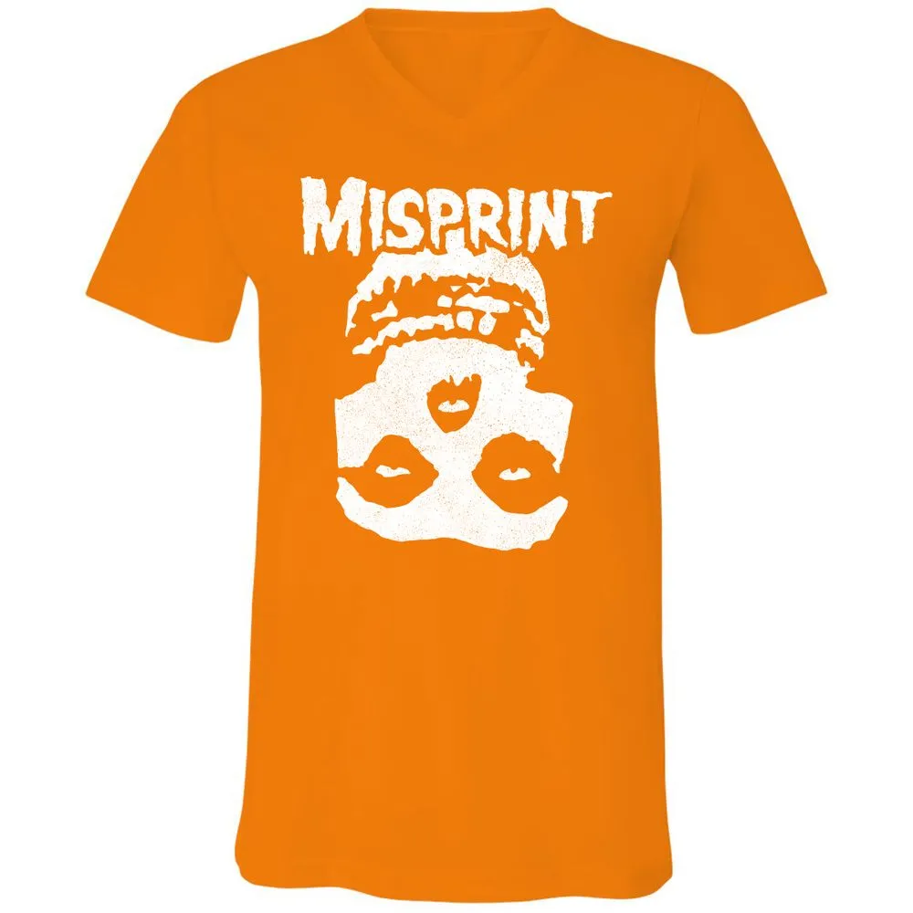 Unisex V-Neck T-Shirt - 7Y4CA8PA - Orange - 11