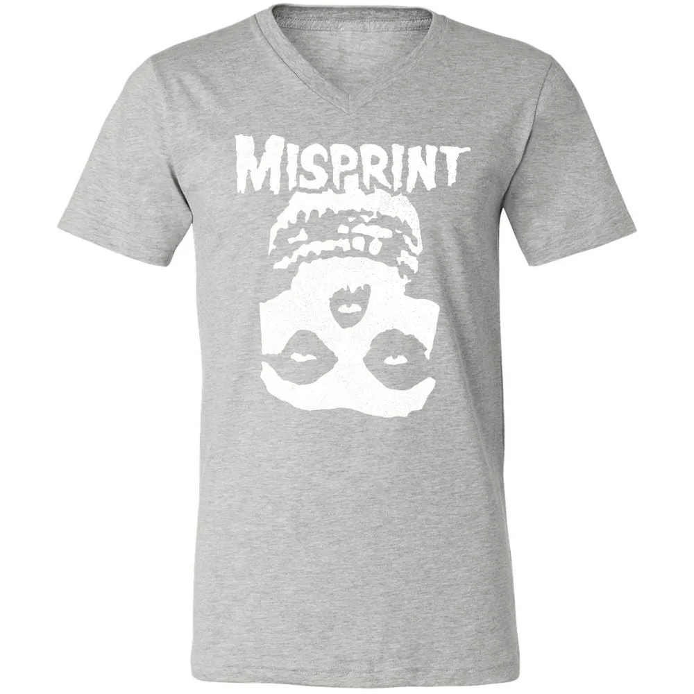 Unisex V-Neck T-Shirt - 7Y4CA8PA - Athletic Heather - 7
