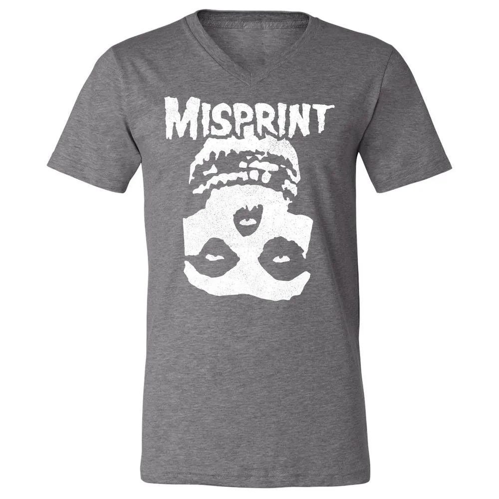 Unisex V-Neck T-Shirt - 7Y4CA8PA - Deep Heather - 13
