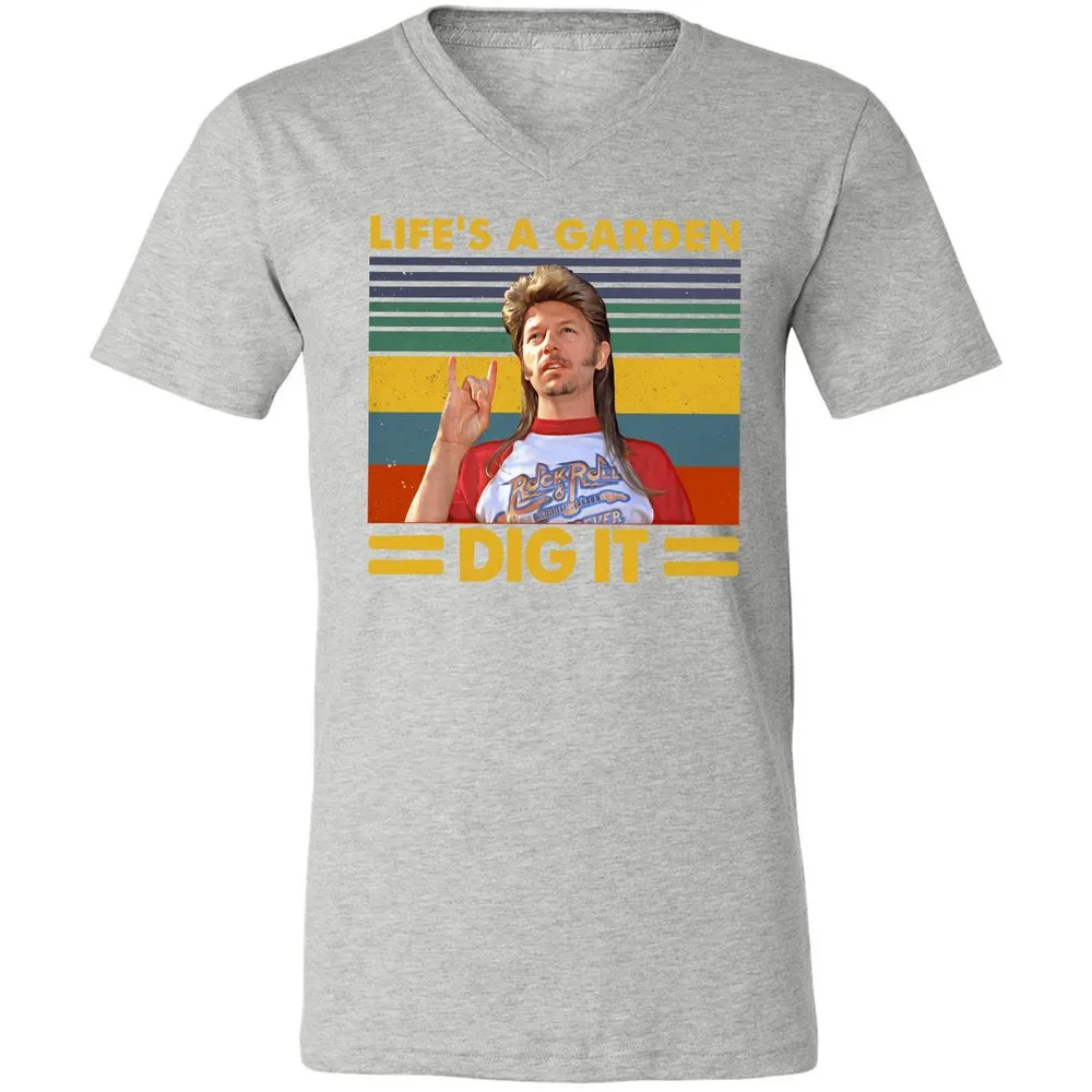 Unisex V-Neck T-Shirt - 3371L7X3 - Athletic Heather - 7