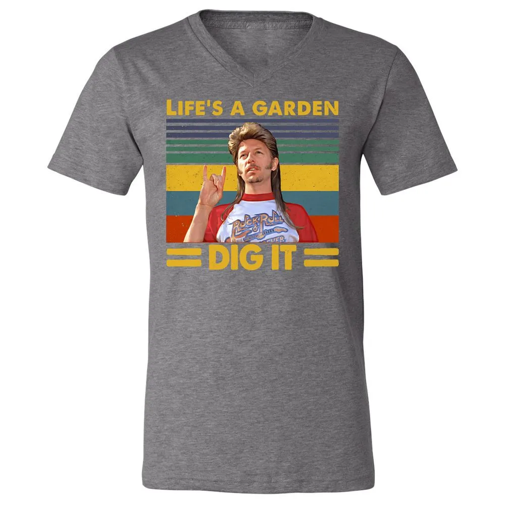 Unisex V-Neck T-Shirt - 3371L7X3 - Deep Heather - 13
