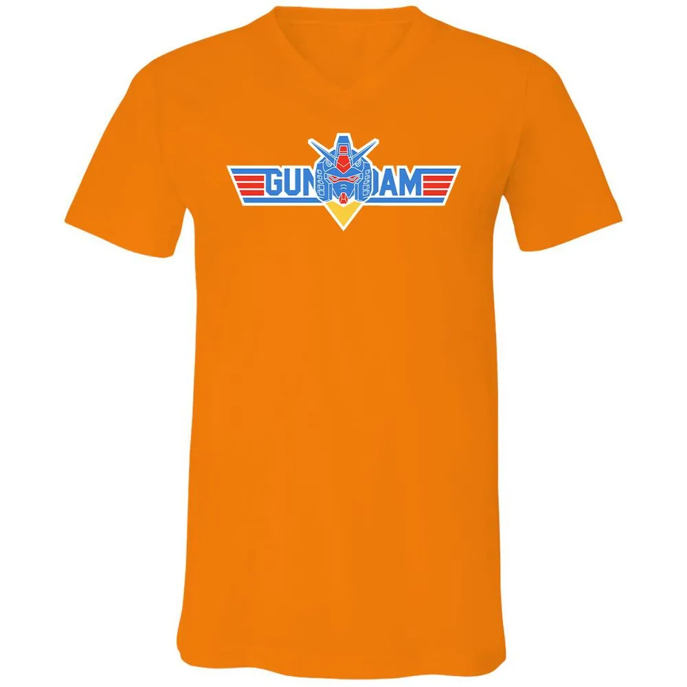 Unisex V-Neck T-Shirt - GL2LNRG3 - Orange - 11