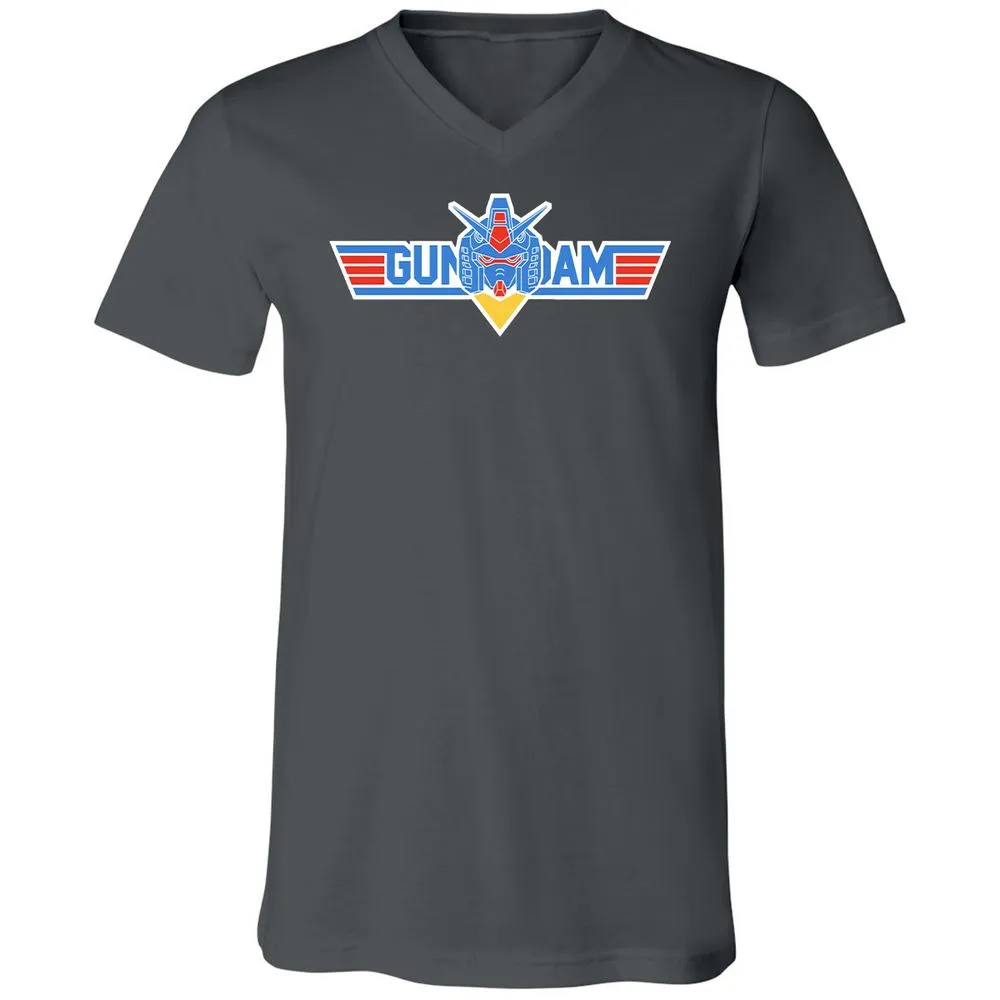 Unisex V-Neck T-Shirt - GL2LNRG3 - Asphalt - 12