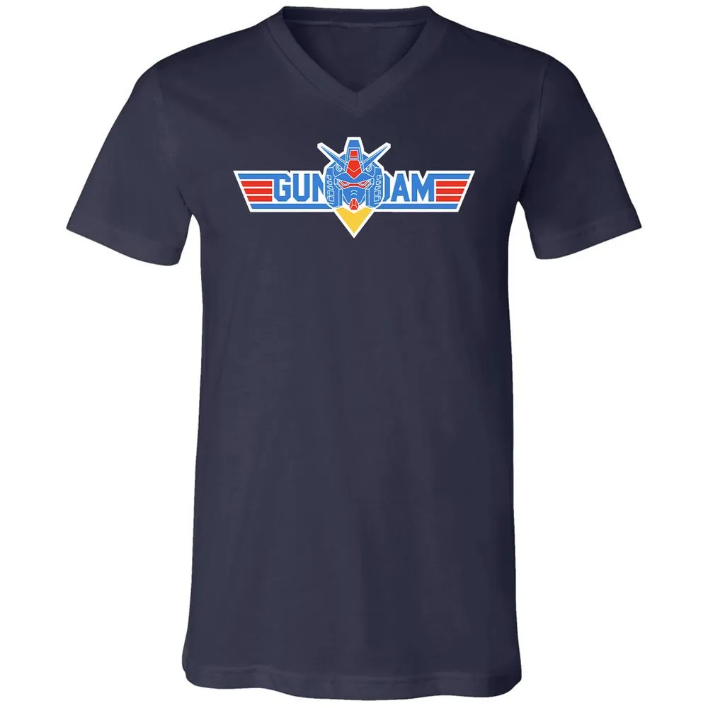 Unisex V-Neck T-Shirt - GL2LNRG3 - Navy - 2